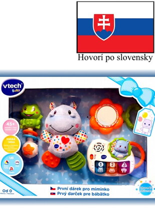 Vtech Prvý darček pre bábätko  (SK) - modrý