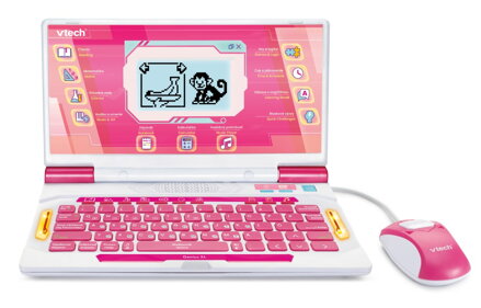 VTech Genius XL –vzdelávací notebook SK ružový (dvojjazyčný)