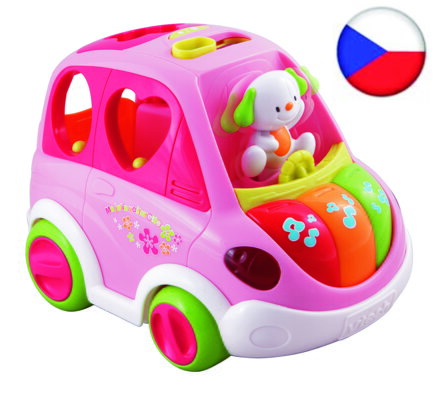 Vtech Mluvící auto - růžové ČESKY