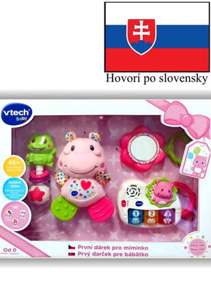 Vtech Prvý darček pre bábätko (SK) – ružový